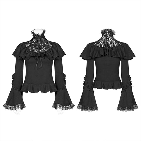 Lolita Lace Turtleneck Long Sleeve T-shirt