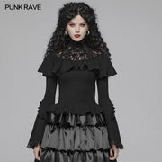 Lolita Lace Turtleneck Long Sleeve T-shirt