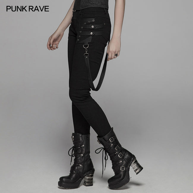 Punk Jean Long Pant With Removable Belt