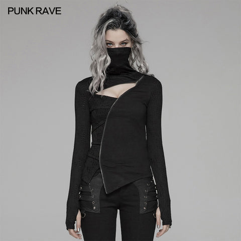 Punk Dark Turtleneck T-shirt