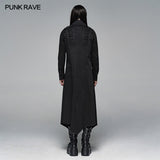 Dark Punk Micro-elastic Twill Long Shirt