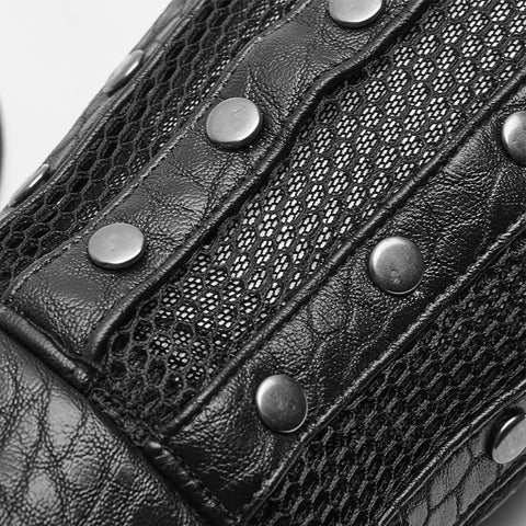 Chinese Style Texture Leather Plate Gloves