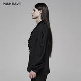 Gothic Low-cut V-neck Loose Shirt For Men
