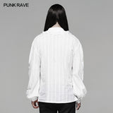 Gothic Low-cut V-neck Loose Shirt For Men