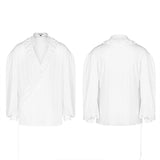 Gothic Low-cut V-neck Loose Shirt For Men