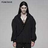 Gothic Low-cut V-neck Loose Shirt For Men