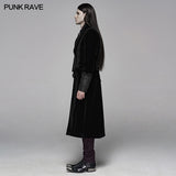 Gothic Men Velvet Medium Length Jacket