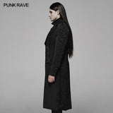 Vintage Gothic Jacquard Medium Long Coat