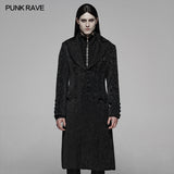 Vintage Gothic Jacquard Medium Long Coat
