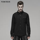 PUNK Light Metal Zipper Shirt