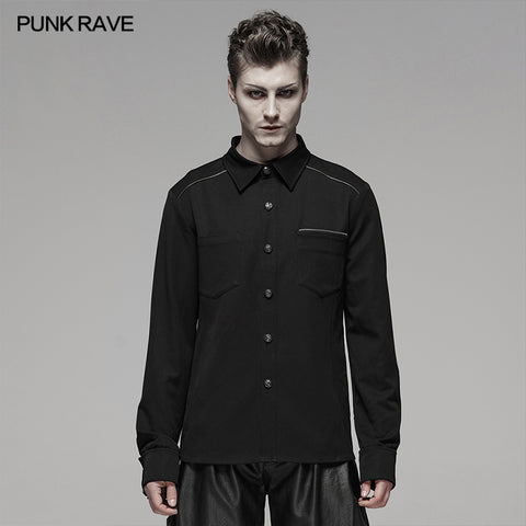 PUNK Light Metal Zipper Shirt