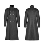 Military Style Medium Length Coat