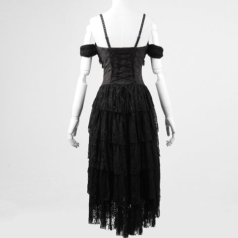 Unique Design Decadent Black Rock Gothic Dresses
