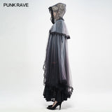 Gothic Zombie Bride Mesh Cloak