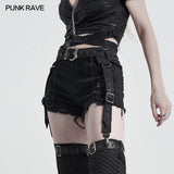 Punk female strap belt loop