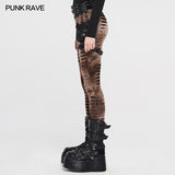 Steampunk detachable waistbag leggings