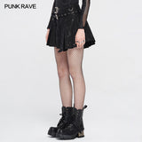 2021 Irregular Patterns Punk Skirt With Buckle