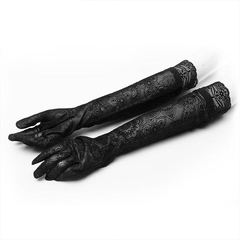 Gothic daily lace mittens