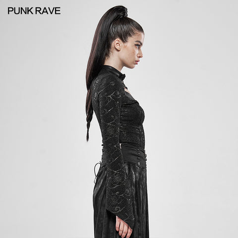 Steampunk Wild Assassin Trumpet Sleeve T-Shirt
