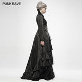 Gothic Witch's Wedding Dress Long Coat