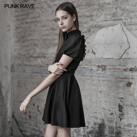 Back love hollow dress