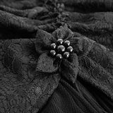 Winter Women Black Long Lace Fishtail Fashion Gothic Skirt