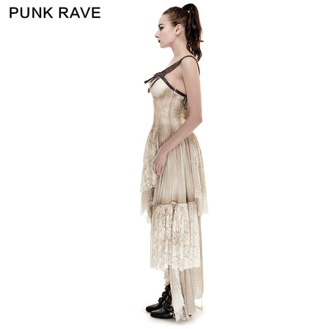 Black Elastic Mesh Stretchy Sexy Slit Long Prom Gown Evening Punk Dress