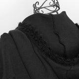 Fashion Ladies Knitted Black Wool Hood Accessories