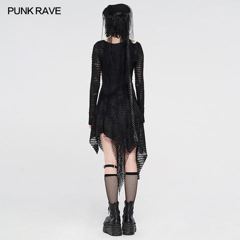Dark Snakescale Shadow Flower Dress