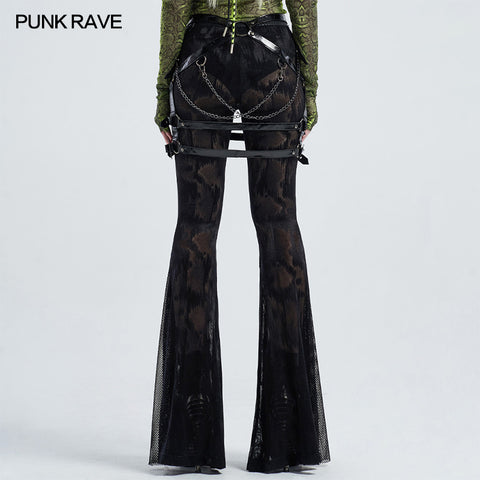 Punk coat of paint hollow skirt