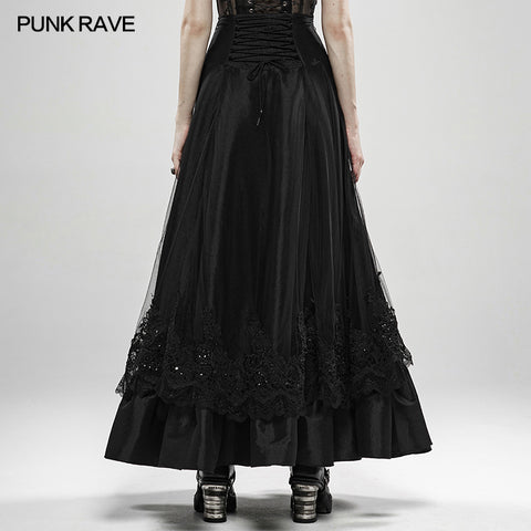 Black moon mist half skirt
