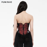 Goth Mottled Beaded Waist Seal Coset