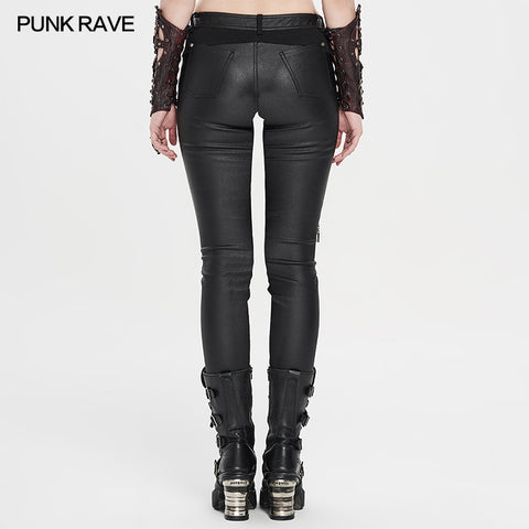Punk Handsome Tight PU Leather Pants