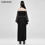 Dark Night Jumpsuit with Detachable Long Skirt