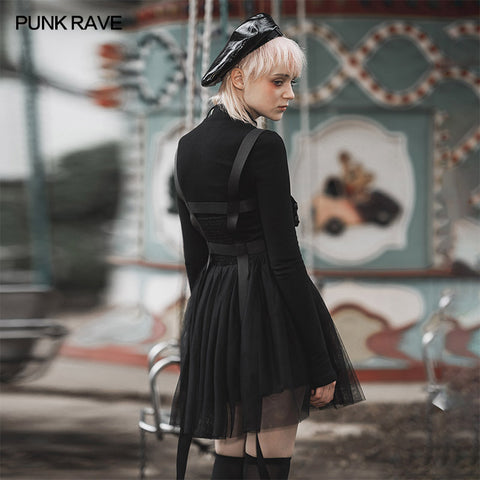 "Diablo War-hee" series multiple belt loops Cyber dress