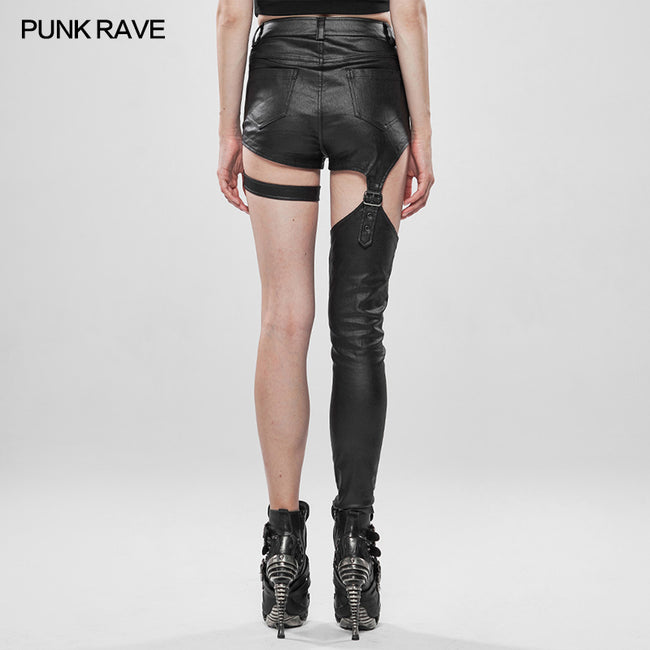 Punk future warrior asymmetrical pants