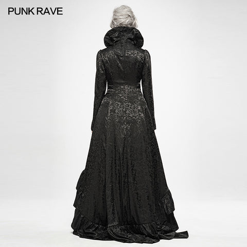 Gothic Witch's Wedding Dress Long Coat