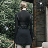 "Hard core girl" military uniform style double belt A swing dress