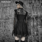 Hollow-out lace dress