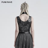 Punk daily corrugation printing vest