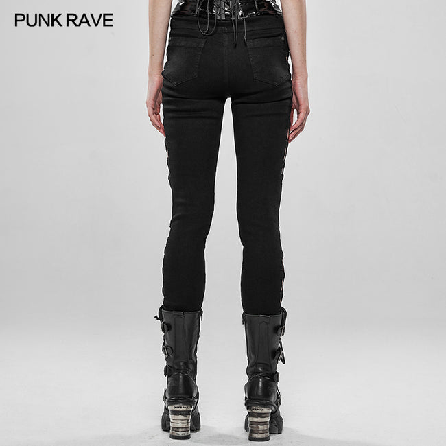 Punk Split Hollow-out Trousers