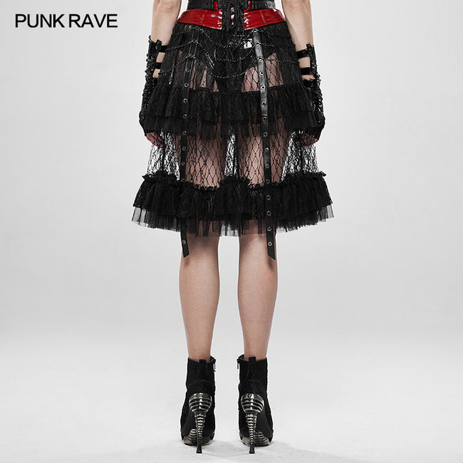 Skirt Punk Rave Abbigliamento Lolita's Taboo Cage Skirt– Punkravestore