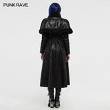 Gothic imitation fur long coat