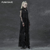 Gothic lace 3D embroidered long coat