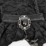 Black Fashion Men Shirt Fancy Lace Purple Neck Ties Accessories
