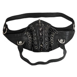 Punk Rivet Face Sexy Leather Mask Accessories