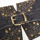 Black Waistcoat Corset Gothic Accessories With Pattern