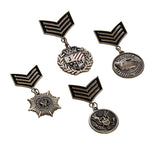Antique Brass Metal Military Uniform Medal Accessories