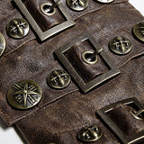 Dark Brown Adjustable Strap Steampunk Armor Sets Accessories