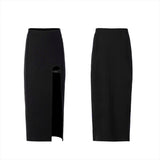 High-waisted sexy medium-length skirt